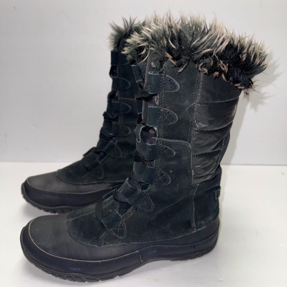 The North Face Shellista Lace Luxe Boots Women 8.5 Black Waterproof Insulated